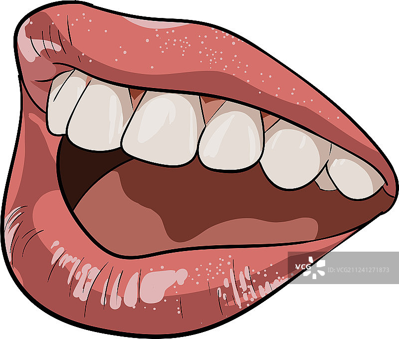 张开嘴巴呼喊的女人图片素材