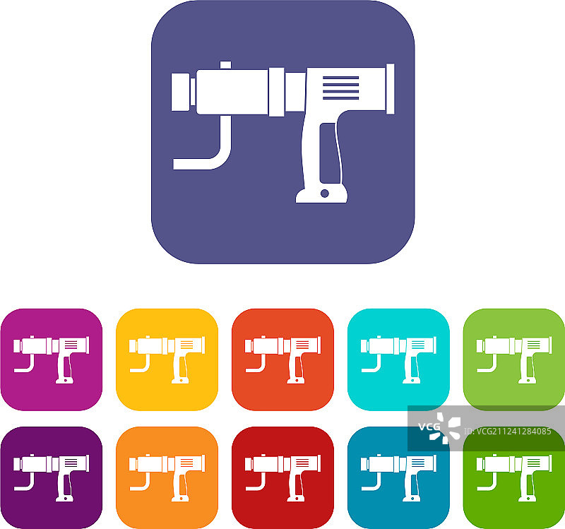 手钻图标扁平化设计图片素材