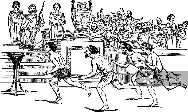 地峡运动会复古图片素材