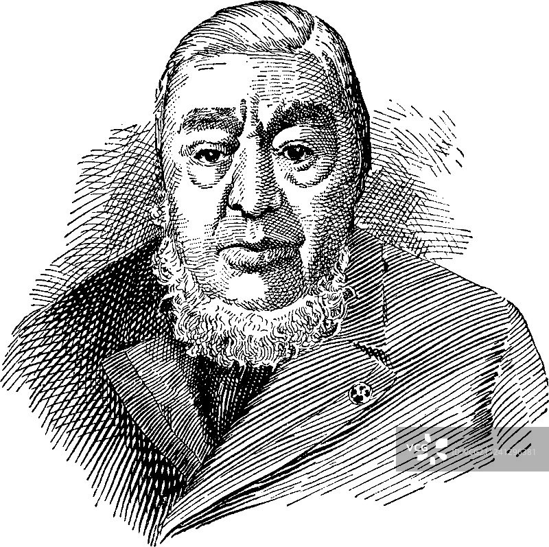 保罗·克鲁格复古图片素材