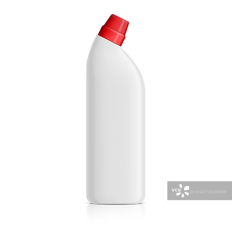 白色塑料卫浴清洁剂瓶图片素材