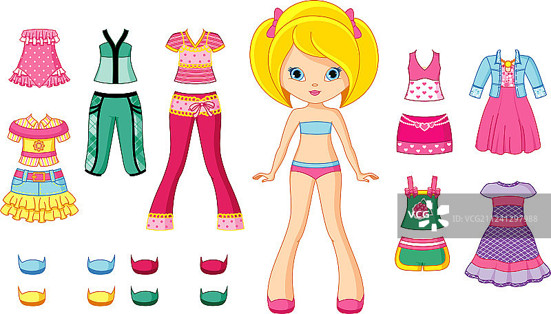 纸娃娃图片素材