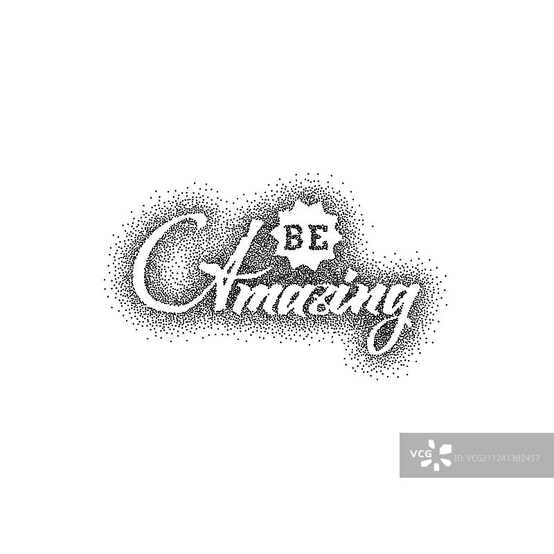 惊人的点彩画法 - 书法图片素材