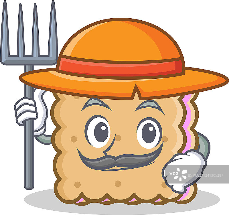 农民饼干卡通人物风格图片素材