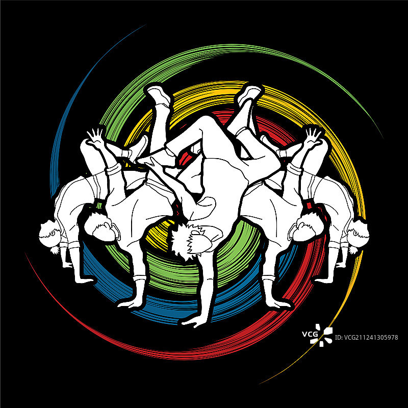 舞蹈演员和舞蹈人群图片素材