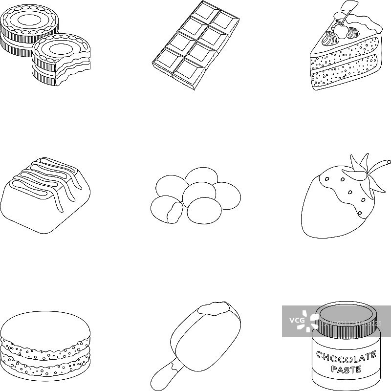 巧克力糖果产品合集图片素材