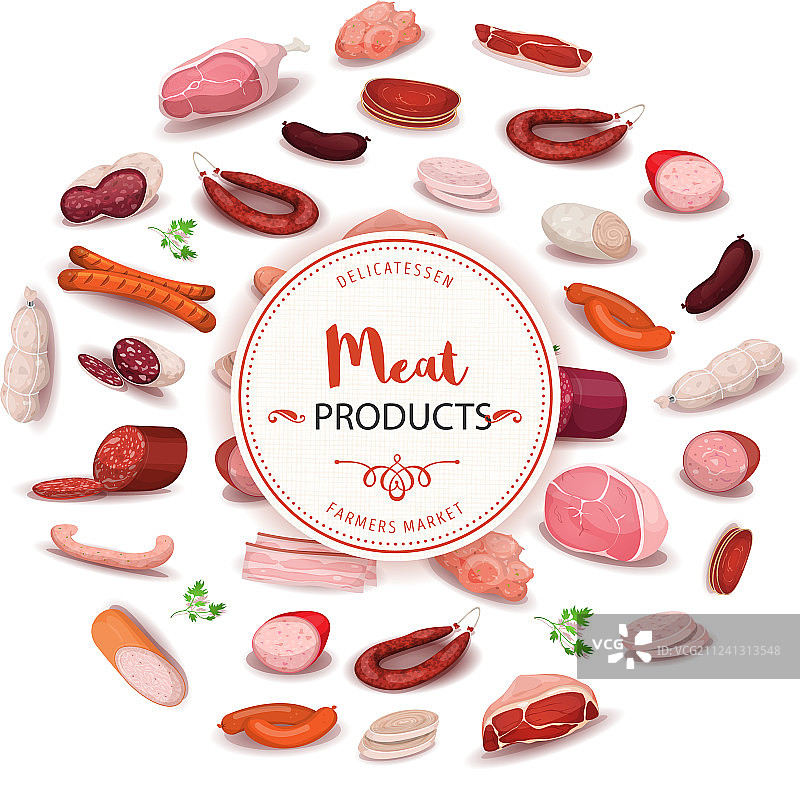 熟食肉制品banner图片素材