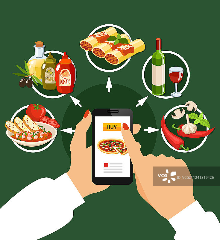 意大利美食套餐图片素材