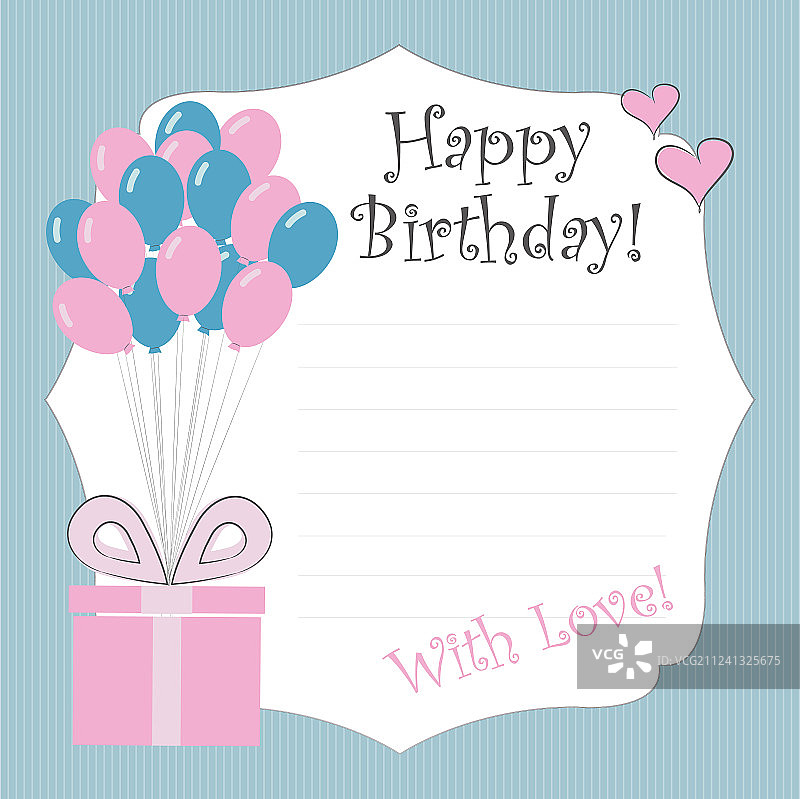 新生儿生日贺卡图片素材