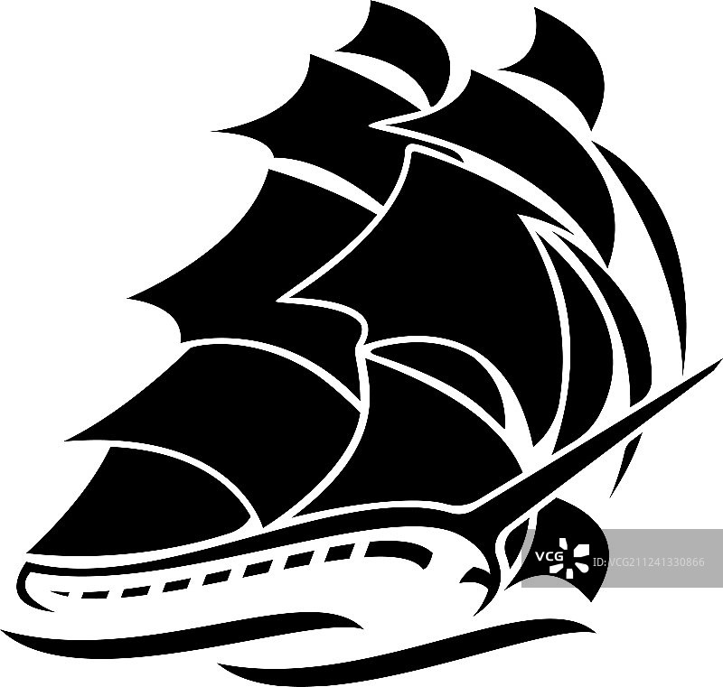 古老的帆船图片素材