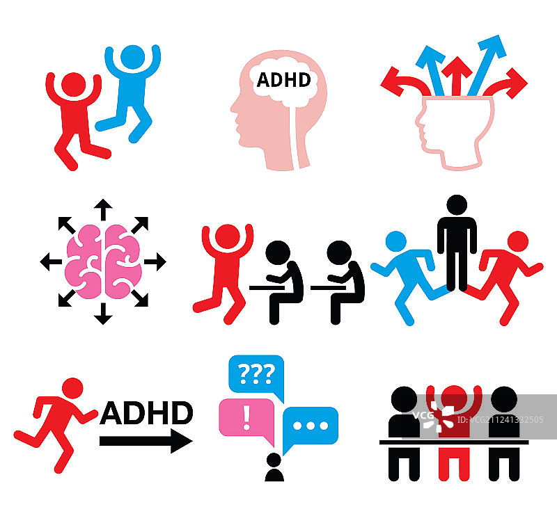注意缺陷多动障碍图片素材
