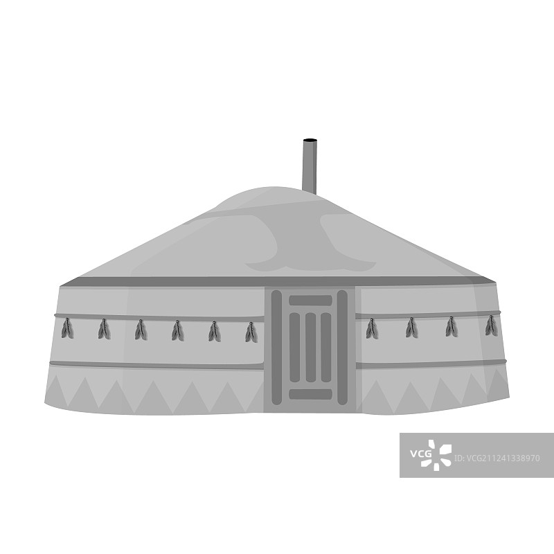 蒙古图案帐篷图片素材