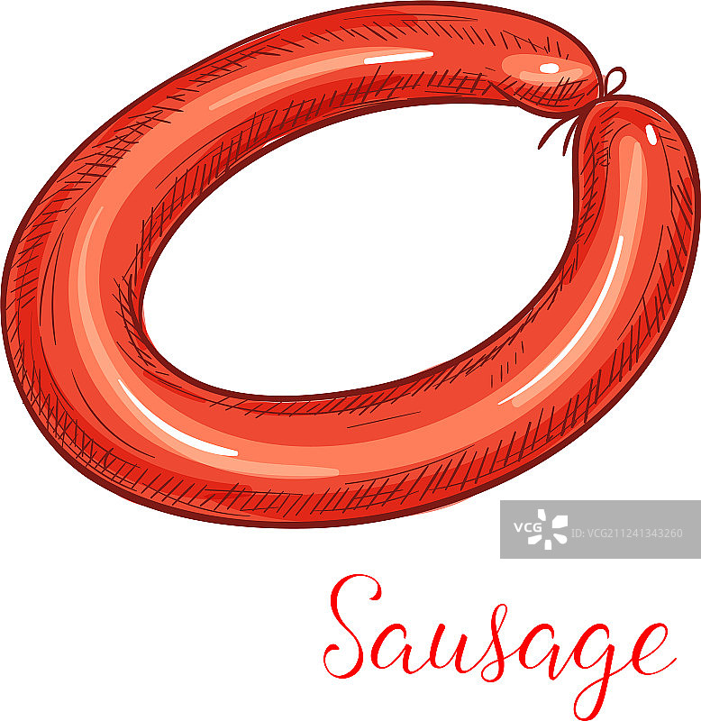 香肠熟食独立图标图片素材
