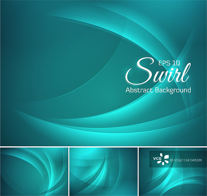 弯曲的抽象海蓝背景图片素材