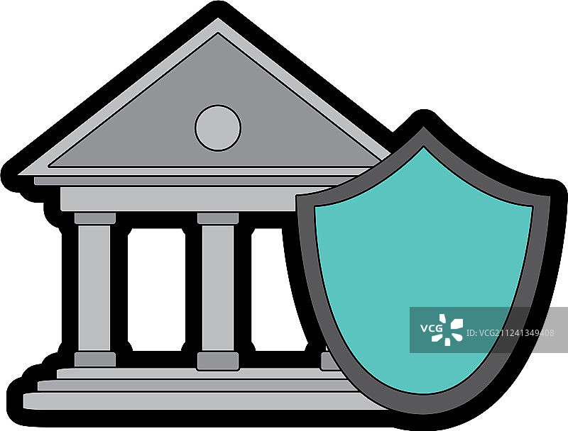 孤立的银行设计图片素材