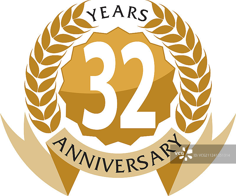 32周年丝带图片素材