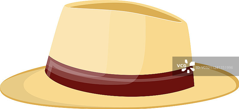 白色背景上的草帽图片素材