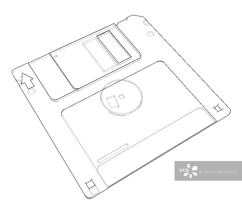 软盘存储草图图片素材