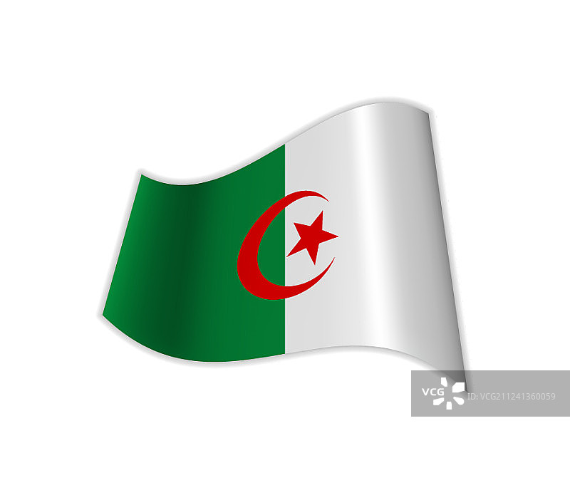 阿尔及利亚国旗图片素材