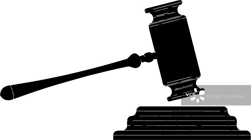 黑色法官锤图片素材