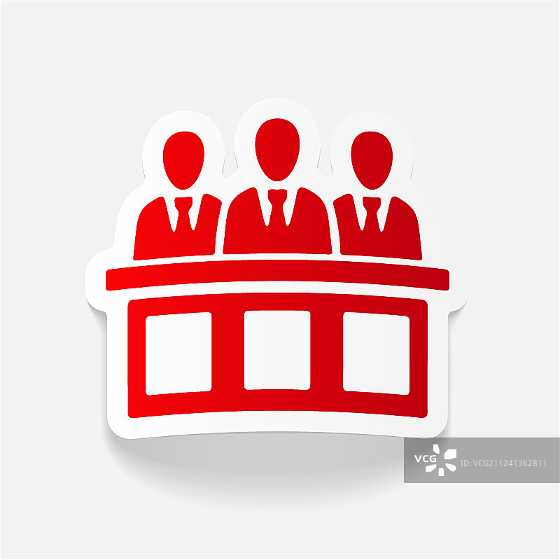 逼真设计元素：陪审员图片素材