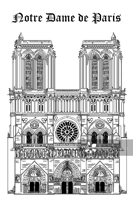巴黎圣母院图片素材