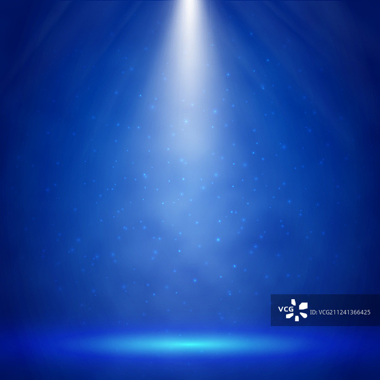 蓝色舞台聚光灯光效图片素材