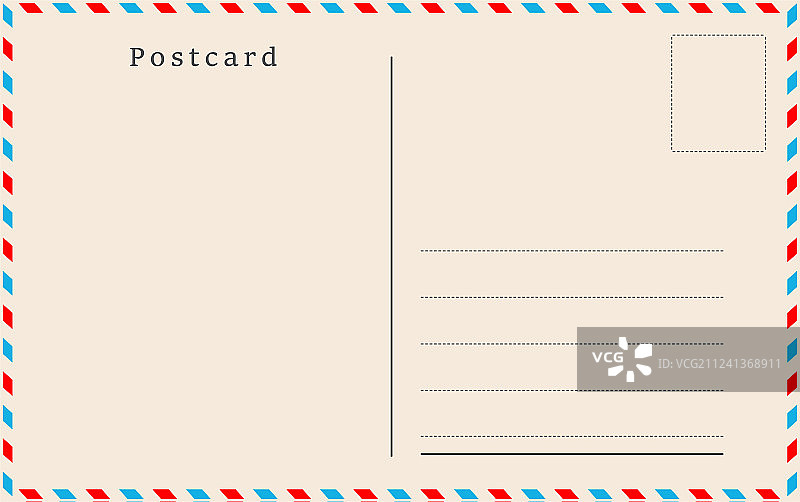 复古风明信片设计图片素材