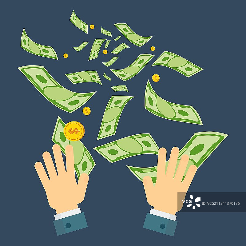 浪费金钱图片素材