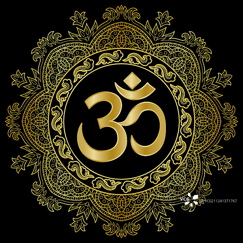唵和曼荼罗图片素材