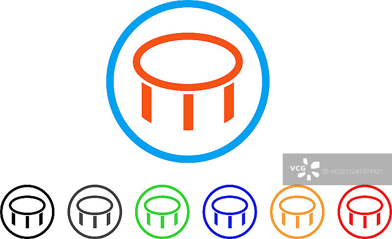 燃烧器喷嘴圆形图标图片素材