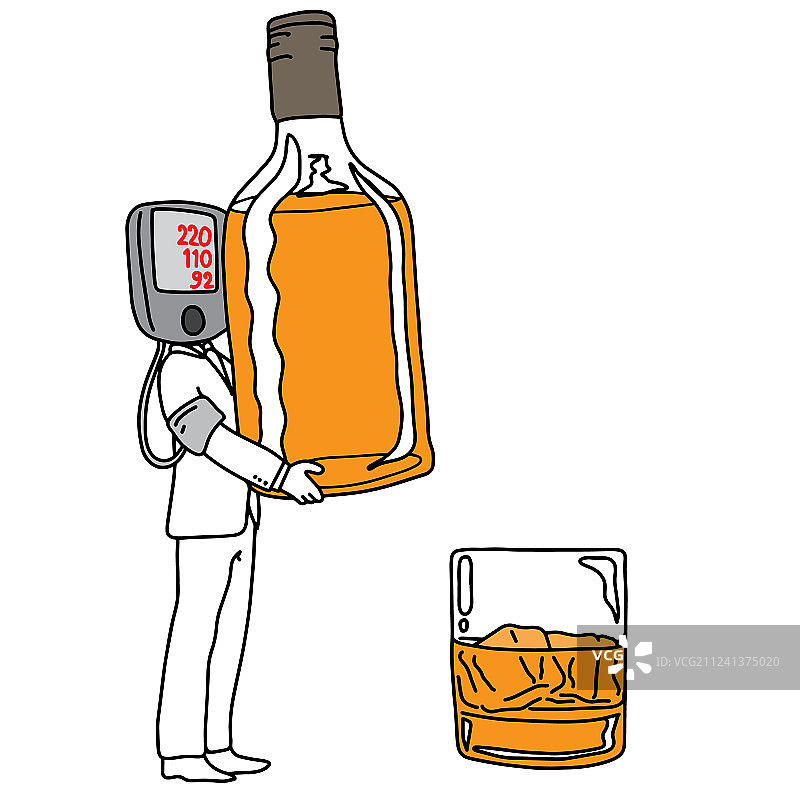 高血压病因的隐喻图片素材