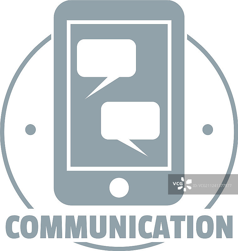 灰色简约风通讯电话标志图片素材