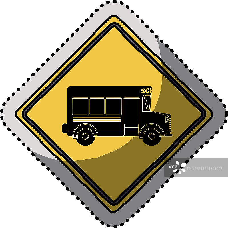 独立的黄色路标设计图片素材