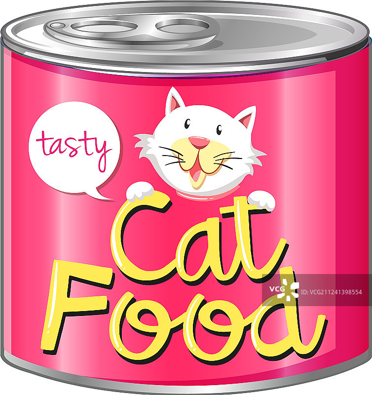 粉色标签猫粮图片素材