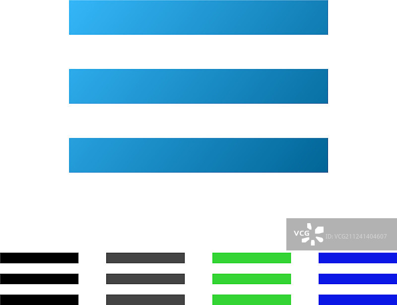 菜单线条扁平渐变图标图片素材