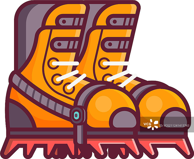 登山靴图标图片素材