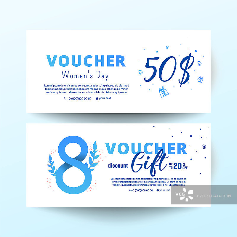 3月8日优惠券图片素材