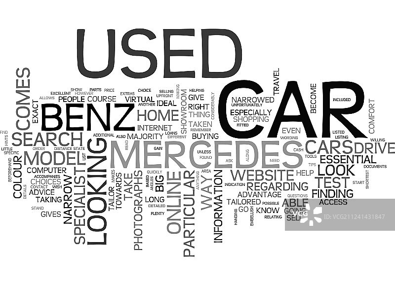 网上可以找到二手梅赛德斯奔驰图片素材