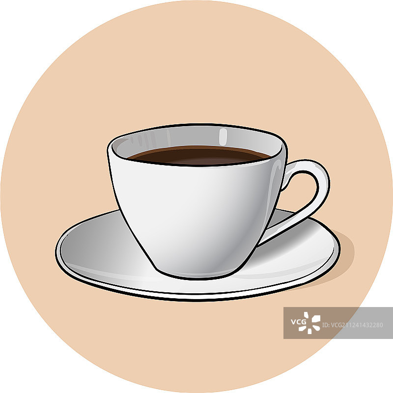 咖啡杯与巧克力杯图片素材