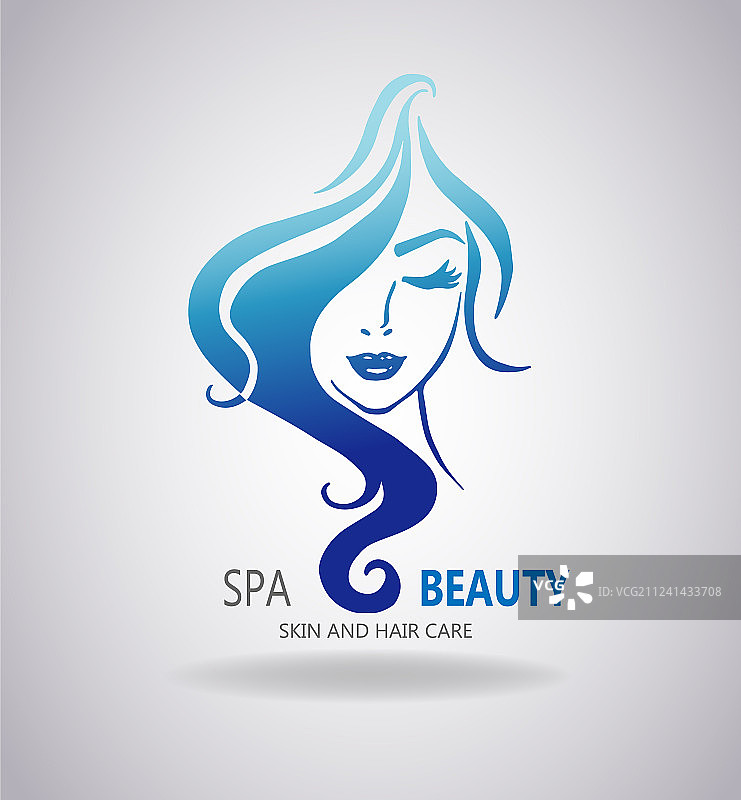 长发女孩肖像图片素材