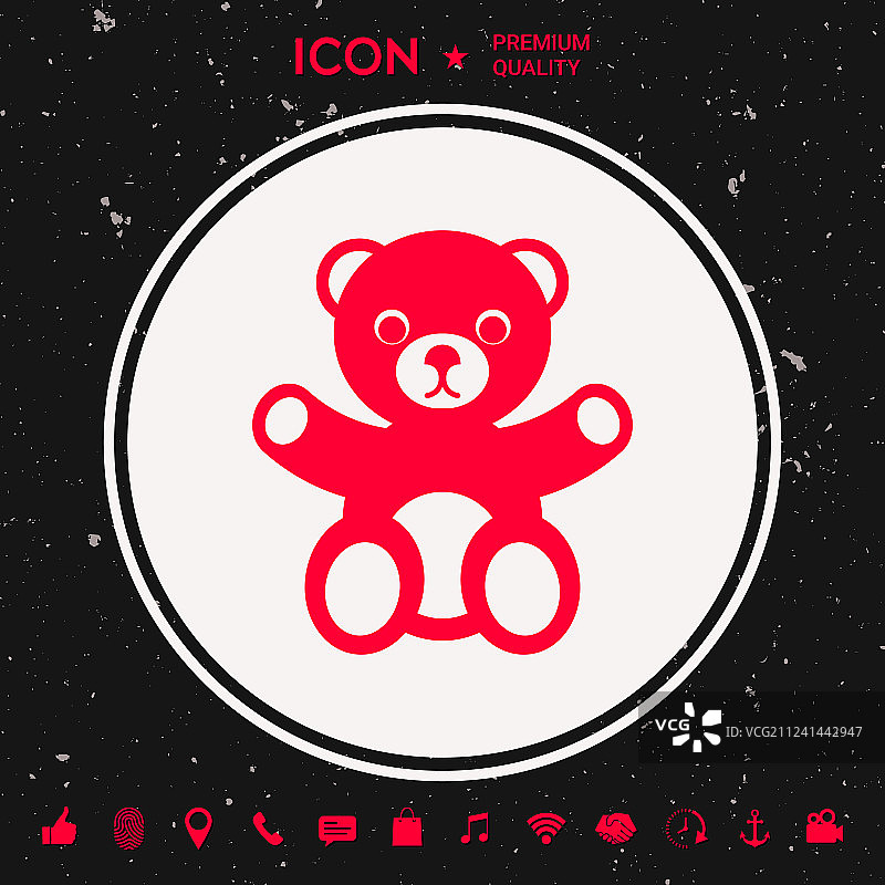 泰迪熊图标图片素材