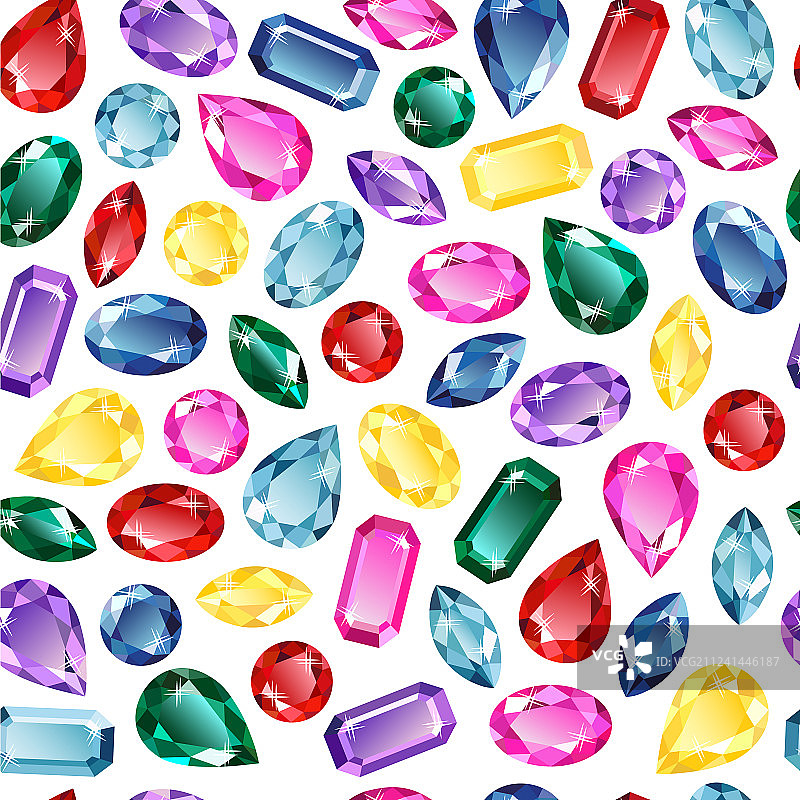 宝石背景无缝图案图片素材