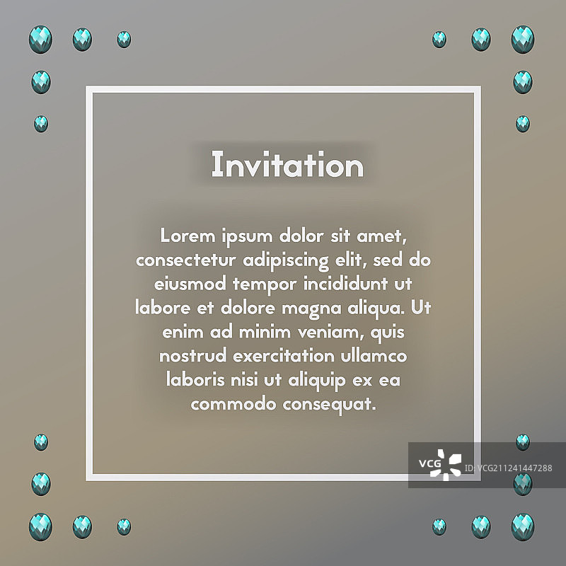 蓝色明信片邀请函图片素材