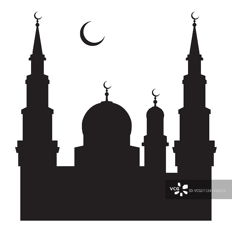 清真寺的轮廓图片素材