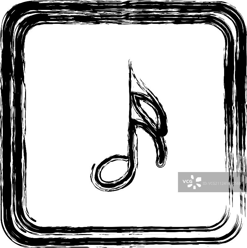 轮廓音乐符号标志图标图片素材