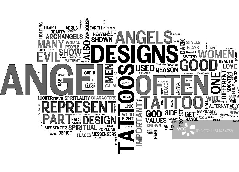 天使DVD评论文字云概念图片素材