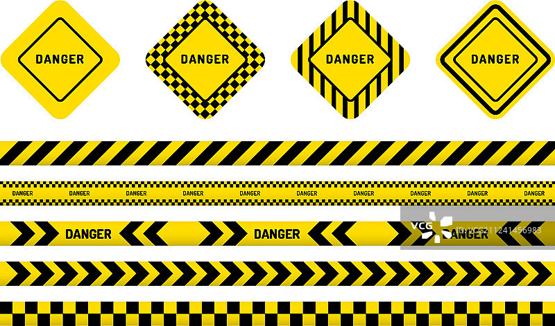 危险警示胶带图片素材