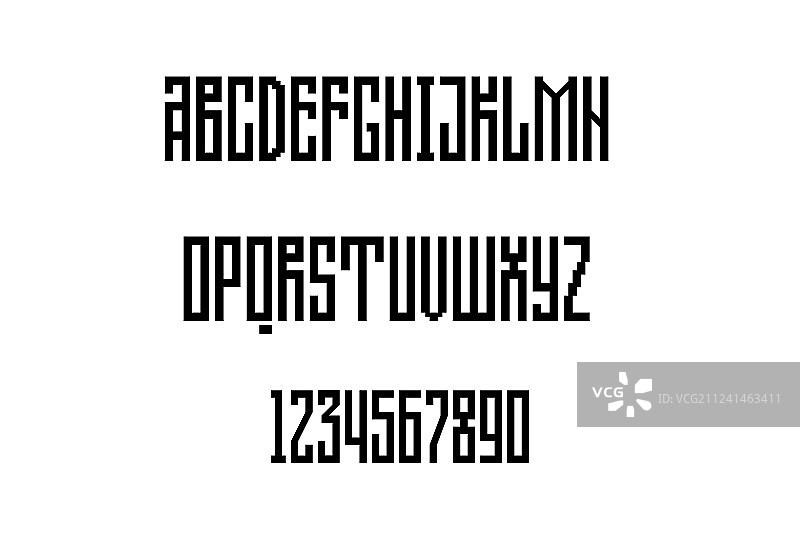 几何风独特字母图片素材