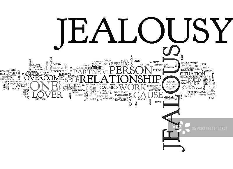 你是善妒的情人吗文字云概念图片素材